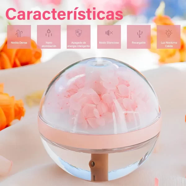 Humidificador Flores LED LLD-J225 - Image 3