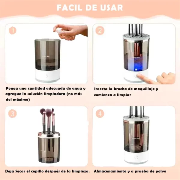 Limpiadora de Brochas de Maquillaje Eléctrico - Image 6