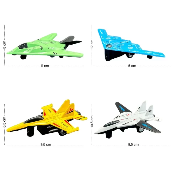 Set de 8 Aviones de Juguete AT033 - Image 2