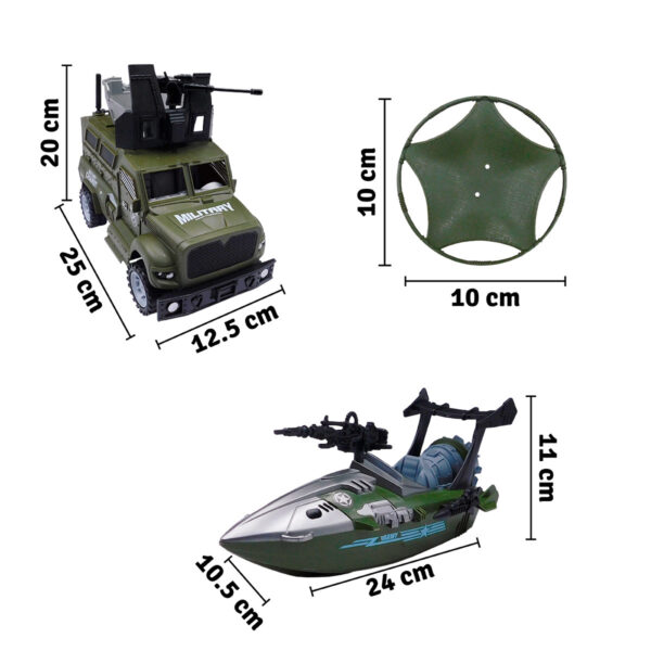 Set Militar Vehículos X6 HW-M3031 - Image 3